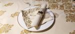 high qlty disposable soft luxury water proof table cover for party and hotel