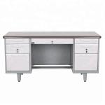 Knocked Down Waterproof Powder Coated Steel Computer Desk