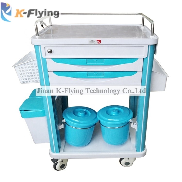 Medicine Transfer Treatment Medical Trolley Cart With Drawers