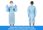 Elastic Cuffs Medical Protective Coverall / Disposable Protective Clothing