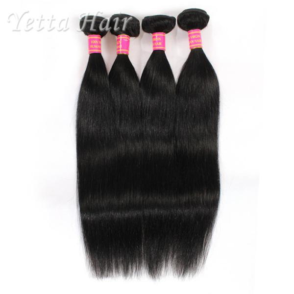 Natural Black Silky Straight Human Hair Extensions , Long Lasting European