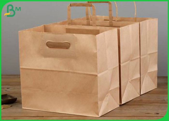 Virgin 40gsm 80gsm Food Grade Brown MG Kraft Paper Roll For Lunch Boxes