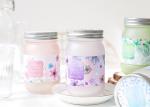 Large Frosted Glass Candle Holder Lead - Free Glass Unique Design