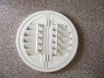 indoor 100% basswood round shutters for windows with standard tilt bar or hidden