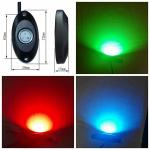 3 Color 4 Pods Waterproof IP68 Multicolor Rock Lights