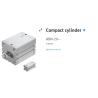 Buy cheap Compact air cylinder, double-acting ADN-20-40-I-P-A-Q 536233 from wholesalers