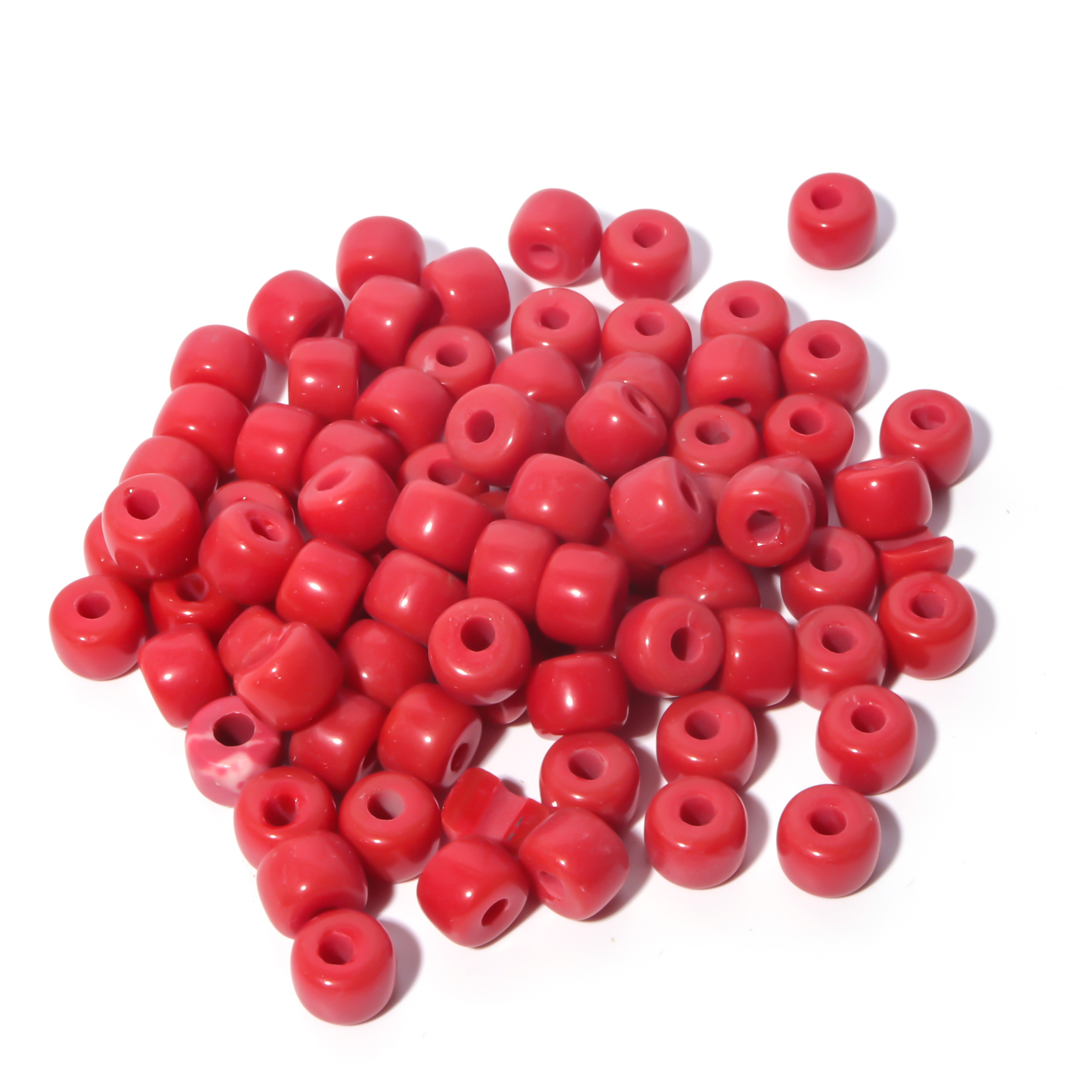 100 Colors Gemstone Forte Beads 6*8mm*2.0 Holes DIY Patterns With Rope