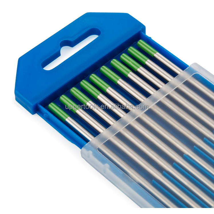 175mm 1.6mm Pure Lanthanated Green Tungsten Tig Welding Electrode 10pcs Package Quantity