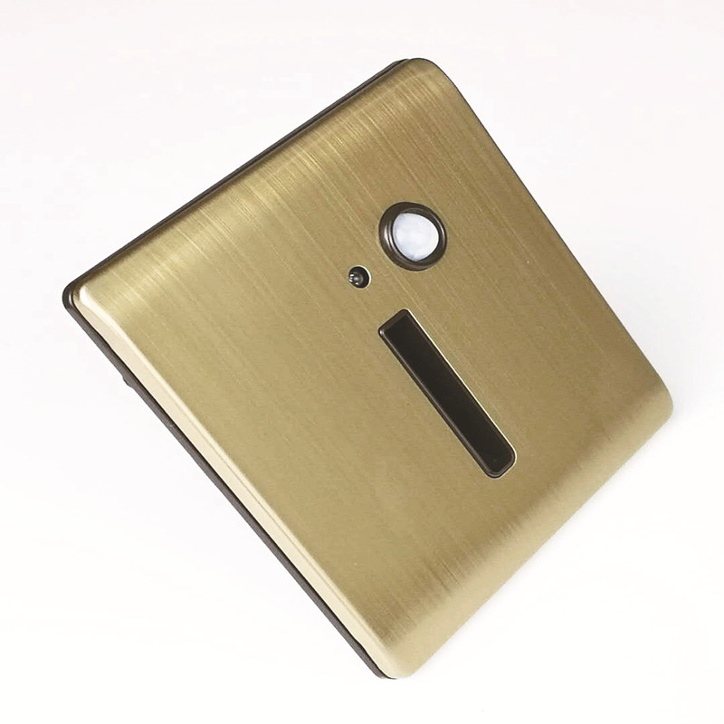 SS Panel Curved Plate Indoor Light with Motion Sensor 100 PCs/Ctn 20000 Working Hours