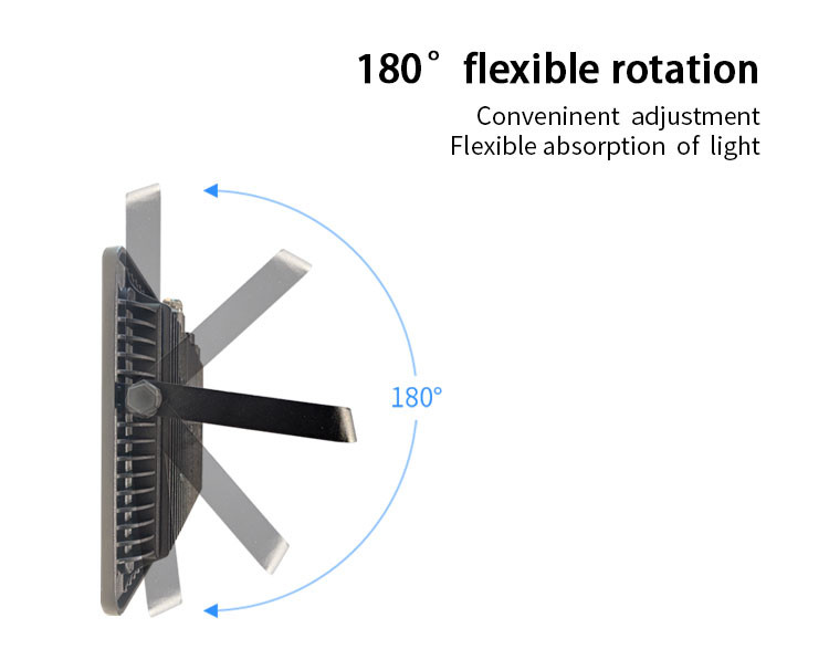 Aluminum Housing 100W High Lumen LED Floodlight With LiFePO4 Battery