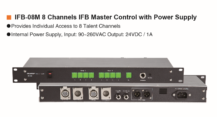 Monitor TELIKOU 8 Channel IFB (IFB) System Program Interrupt For Eight Talents