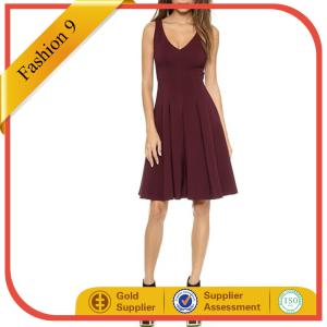China Women Precise Pleated Jersey Dress factory