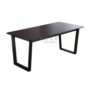 China Ash Wood Marble Top Modern Dining Table Wood factory