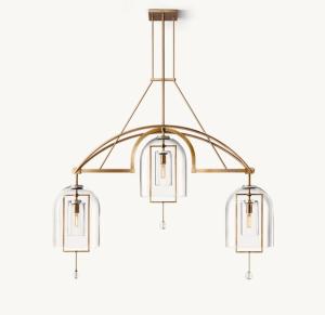 China 60w Incandescent Brass Ceiling Chandelier Modern In Nickel / Bronze / Brass factory