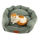 48" 18" 25" Fleece Cat Bed For Outdoor Cat Older Human Bed Soft 2 Cats Arctic