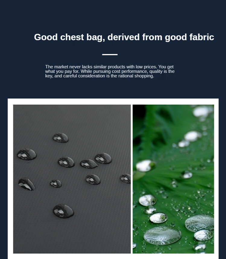 900D Laminating Oxford Anti Theft Chest Bag