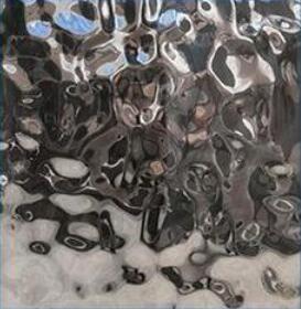 China Ss Water Stainless Steel Ripple Sheet Stamped Wall Panel Ceiling PVD Mirror Wave factory