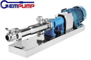 China Food Grade Stainless Steel Mono Screw Pump 1400rmp Low Pressure factory