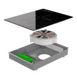 Electric Single 2000w Induction Cooker Hob Advanced Crystal Glass Material