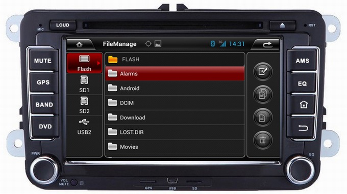 Ouchuangbo Car DVD Radio Player Volkswagen Tiguan/Touran /Polo Capacitive Screen Android 4.2 System OCB-7008C