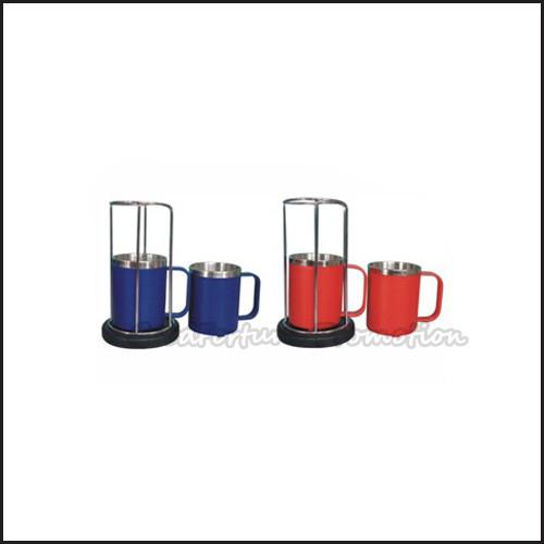 Promotion 2pcs set stack stainless steel coffee sports mug water drink cup