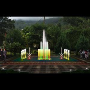 Easy install artificial water fountain