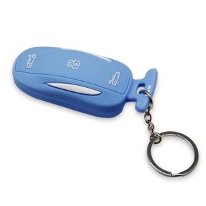 China Topfit Silicone Car Key Ring for Tesla Model X-Blue factory