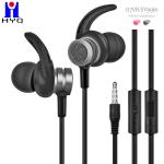 3.5MM Wired Plug Earphones Hands Free Headphone With Mic