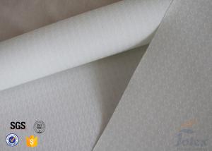 China 300g 0.009&quot; White Silicone Fiberglass Fabric For BBQ Apron Fire Sparks Resistant factory