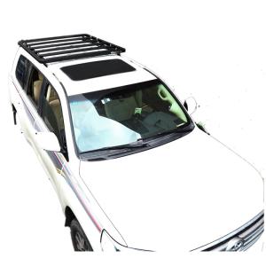 China 1889*1225mm Anodic Oxidated Surface Steel Aluminum Black Roof Rack for Y60 SUV Car Bar 4x4 factory