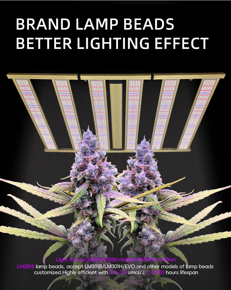 1500 Watt LED Grow Lights Commercial Foldable Horticulture LED Grow Light Full Spectrum