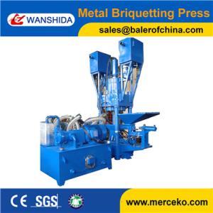China Strong force PLC control cast iron Sawdust hydraulic Briquetting Presses manufacturer factory