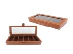Sunglasses Jewelry Packaging Boxes Custom Imitation Leather Material Metal Lock