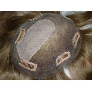 China Medium Density Men'S Toupee Male Toupee With Clips Attachment factory