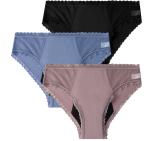 Women'S Postpartum Leak Free Period Panties Underwear Plus Size 4 Layers Mid