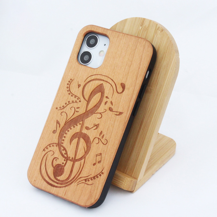 Eco-Friendly Bamboo Phone Case Cover for iPhone 12 Pro Max Protect Your Device in Style
