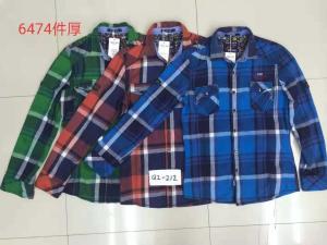 China Men's High quality casual plaid shirts factory