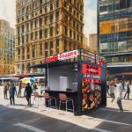 Modern Design Style 10ft Container Sentry Box Fast Food Truck Mobile Coffee