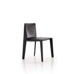 Doyl Hard Fiberglass Dining Chair Modern Simple Saddle Leather Casual