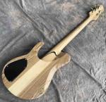 Custom Grand Guitar Bass 5 String Bass Elm Body Fingerboard Inlay Acoustic Steel