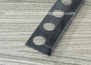 China Anti Corrosion Brushed Stainless Steel Angle Trim Square Shaped Decorative Flat Edge factory