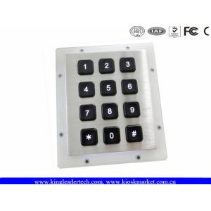 Rugged Water-proof Vandal-proof Keypad with 12 Back-lit Keys Ideal for Dark