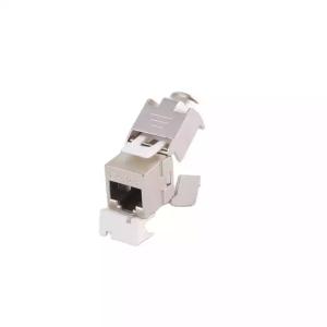 China 180 Degree Cat6 Keystone Jack in Different Colors for Customized Networking Solutions factory