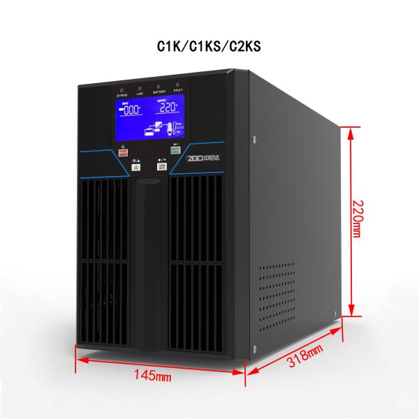 High Frequency Online UPS 1KVA 800W 220V Tower UPS Power Supply With lead acid battery