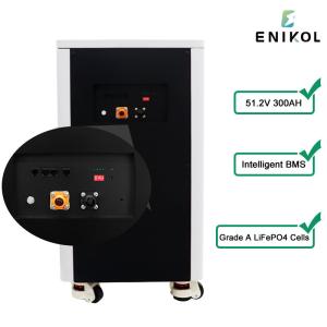 China Lifepo4 Akku 48v 300ah Lithium Ion Solar Battery Wheel Type 15kwh Battery factory