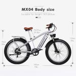 48V 17.5AH LG Battery Retro Electric Bike With Front Suspension 1000W Motor