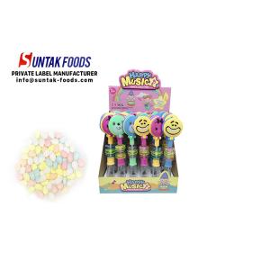 Toy Candy Smile Face Colorful Compress Candy Plastic Tube , Toy Candy