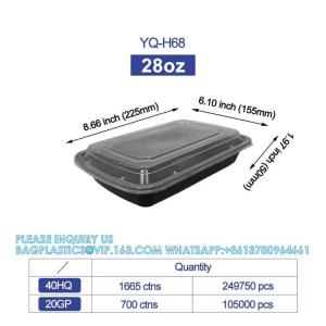 Meal Prep Container, 30oz Reusable To Go Containers With Lids Shrink Wrap