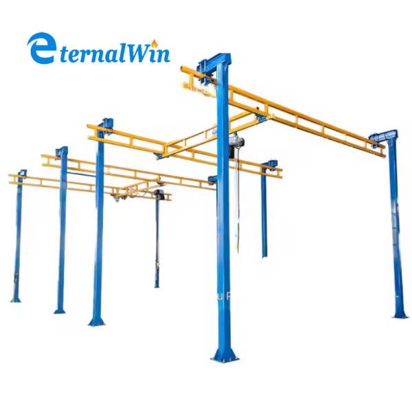 Customized Color KBK Bridge Crane Strength Steel For Material Handling