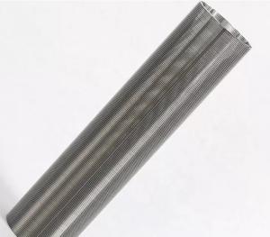 China Stainless Steel 316 Wedge Wire Screen Filter Pipe Johnson Tube Mining Filtration factory